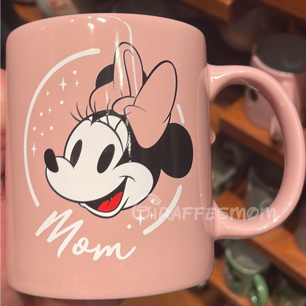 Disneyland Minnie Mouse MOM Pink Ceramic Mug